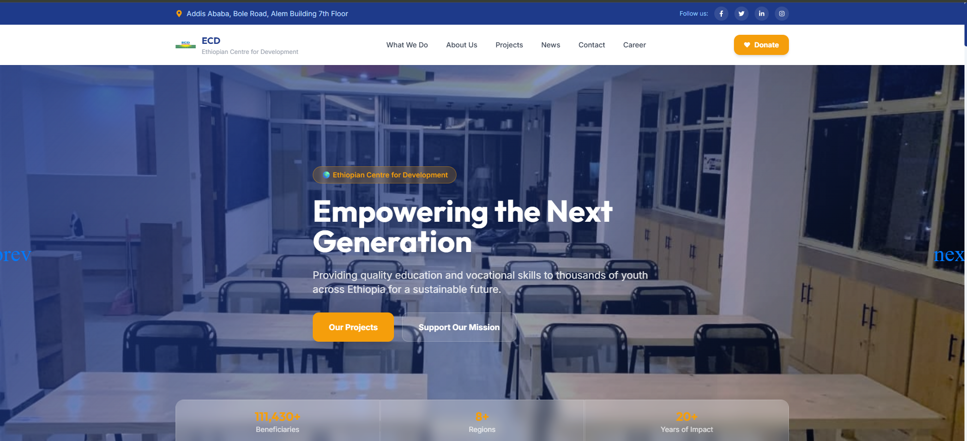 Landing Page project by Abrham Ababu