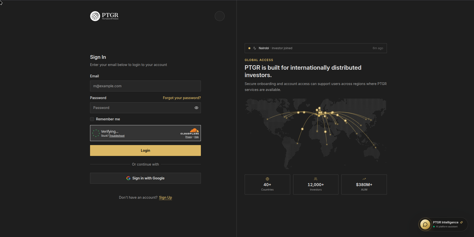 PTGR Token Platform project by Abrham Ababu